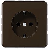 Розетка с заземлением без рамки Jung CD500 1-м. коричневый картинка